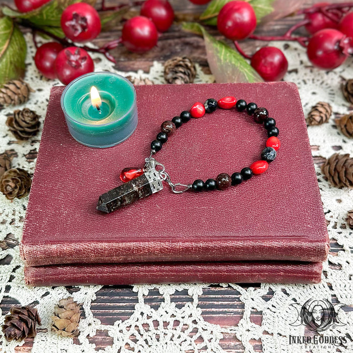 Persephone Pendulum Bracelet- Handmade by Morgan- Inked Goddess Creations