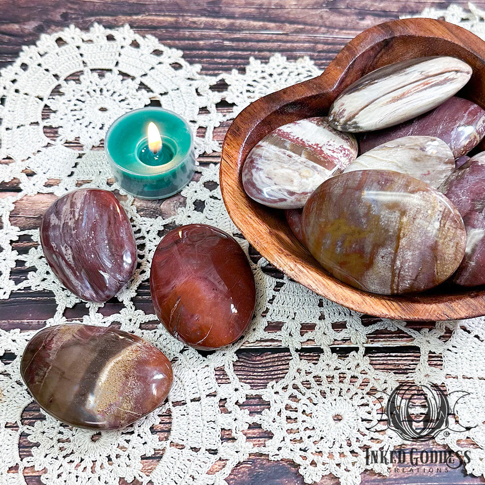 Petrified Wood Gemstone Gallet for Ancient Wisdom- Inked Goddess Creations