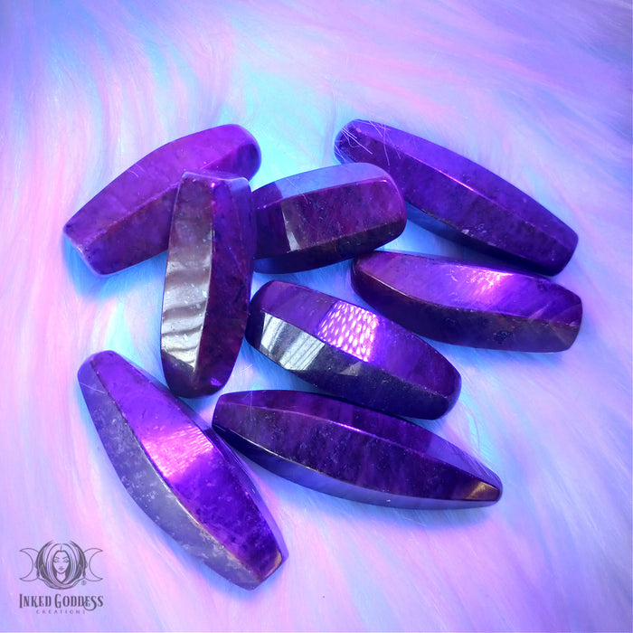 Polished Star Ruby Mini Wand for Vitality- Inked Goddess Creations