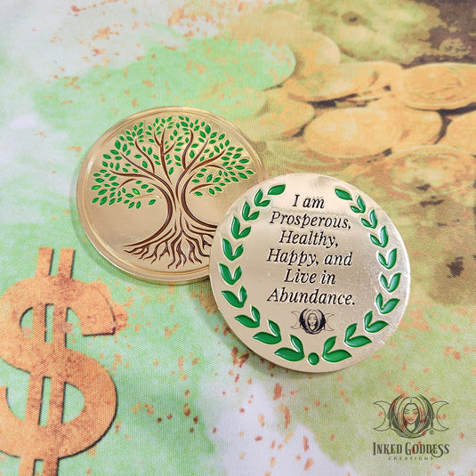Prosperity Altar Set for Creating a Money Altar- Inked Goddess Creations