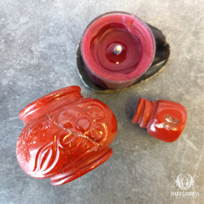 Gemstone Potion Bottle for Your Witchy Creations- Inked Goddess Creations