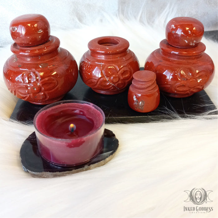 Gemstone Potion Bottle for Your Witchy Creations- Inked Goddess Creations