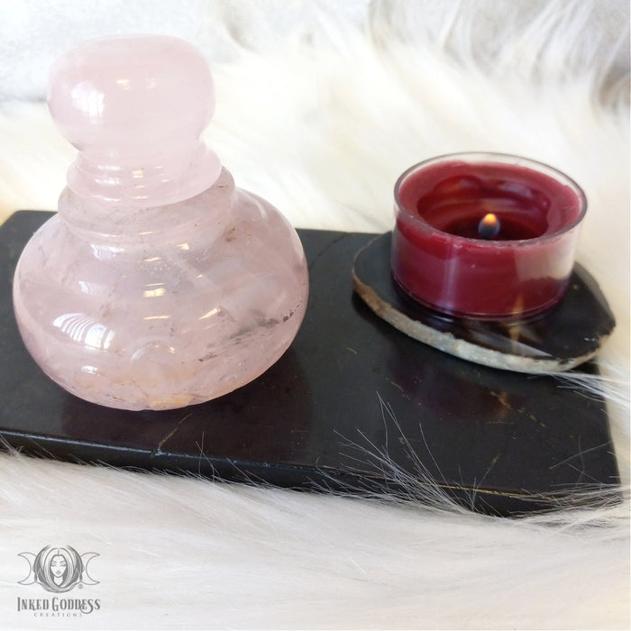 Gemstone Potion Bottle for Your Witchy Creations- Inked Goddess Creations