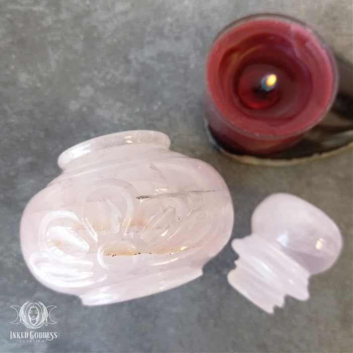 Gemstone Potion Bottle for Your Witchy Creations- Inked Goddess Creations