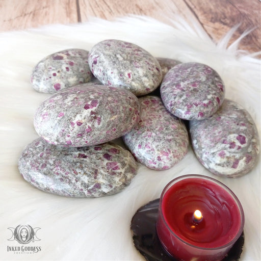 Ruby Albite Gallet for Spiritual Growth- Inked Goddess Creations
