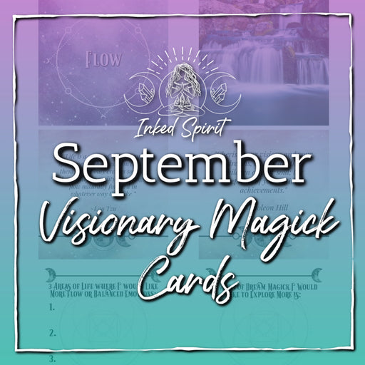 September 2021's Visionary Magick Cards Printable- Inked Goddess Creations