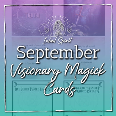 September 2020's Visionary Magick Cards Printable- Inked Goddess Creations