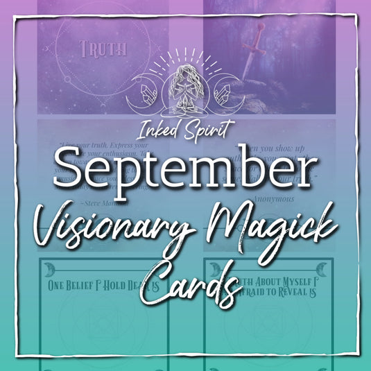 September 2020's Visionary Magick Cards Printable- Inked Goddess Creations