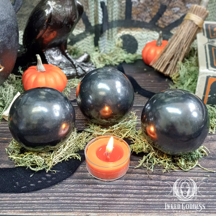 Shungite Sphere for Ancient Wisdom- Inked Goddess Creations