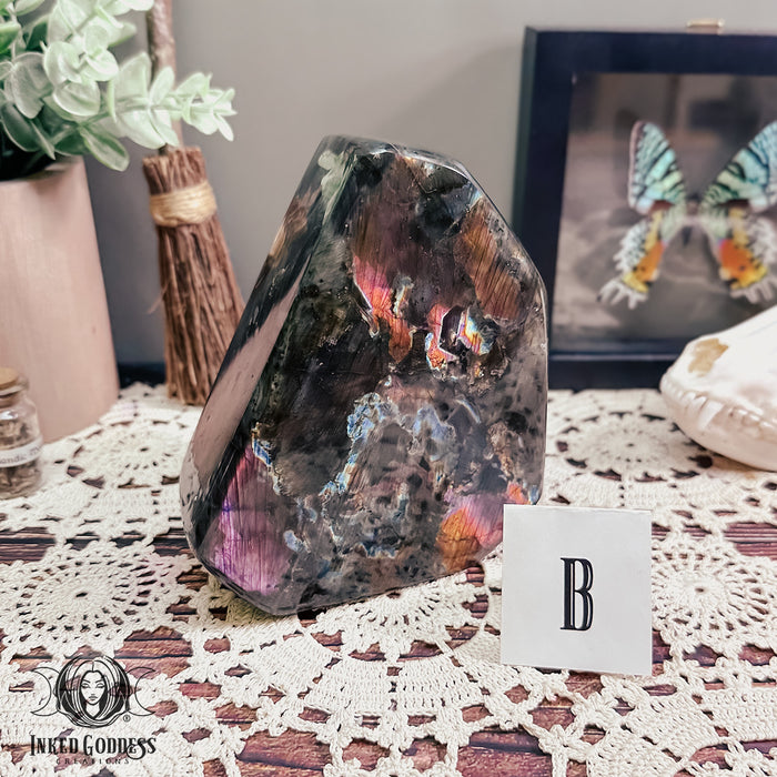 Spectrolite Freeform for Heightened Intuition- Inked Goddess Creations