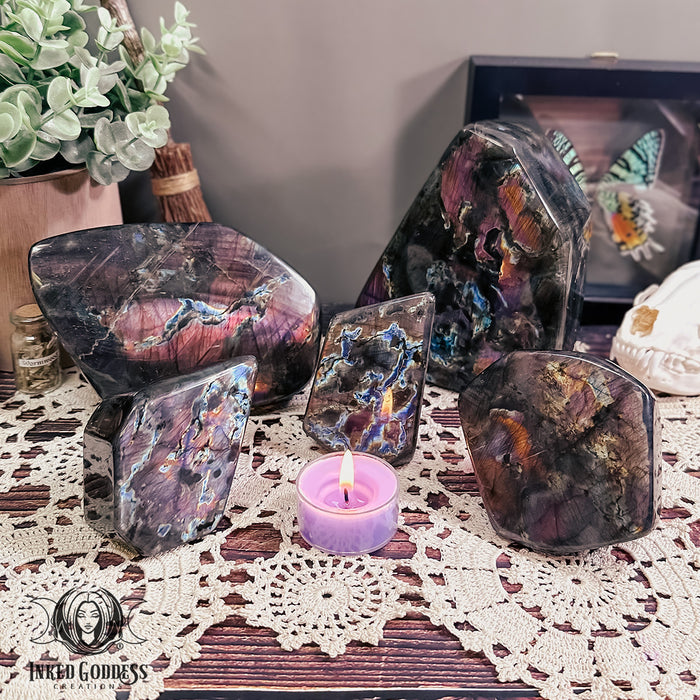 Spectrolite Freeform for Heightened Intuition- Inked Goddess Creations