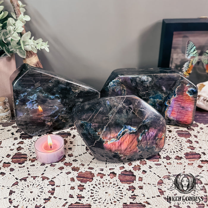 Spectrolite Freeform for Heightened Intuition- Inked Goddess Creations