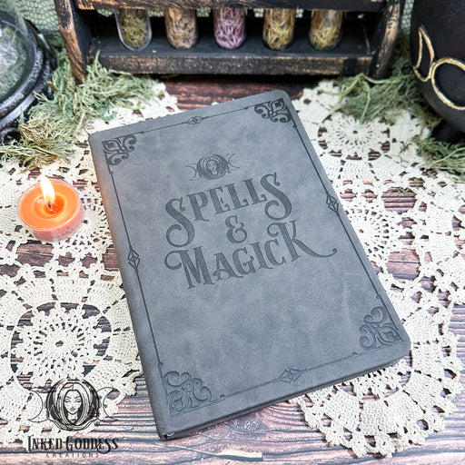Spells and Magick Journal for Magickal Writings- Inked Goddess Creations