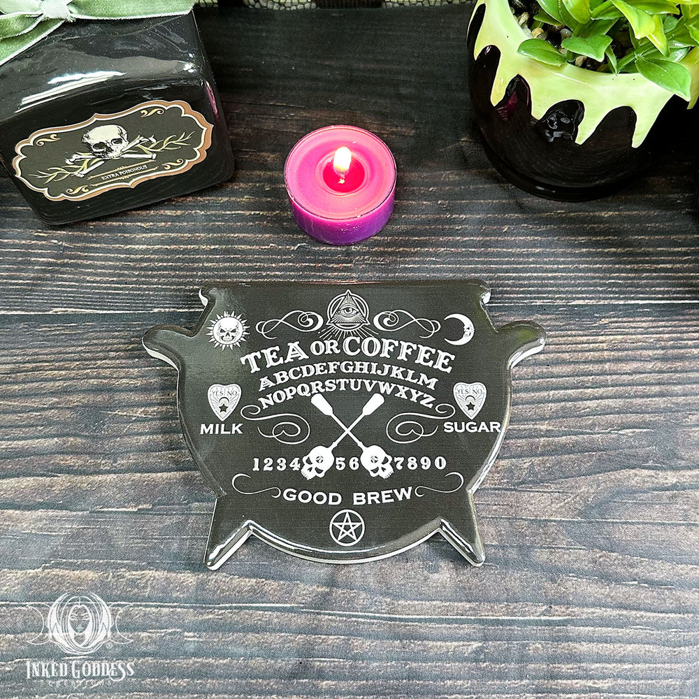 Spirit Board Ceramic Coaster or Altar Tile- Inked Goddess Creations