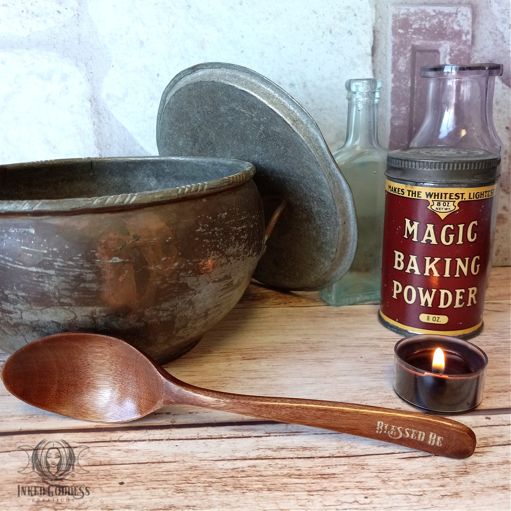 Blessed Be Wooden Spoon- Inked Goddess Creations