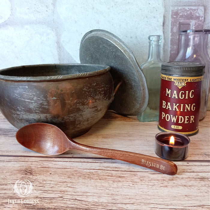 Blessed Be Wooden Spoon- Inked Goddess Creations
