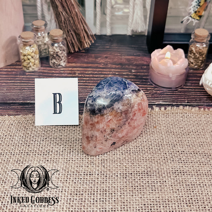 Sunstone and Iolite Freeform for Divine Balance