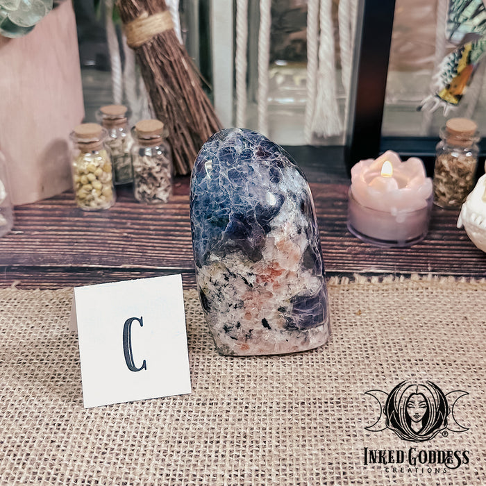Sunstone and Iolite Freeform for Divine Balance