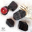 Black Tourmaline & Hematite Double Terminated Raw Wand for Grounding- Inked Goddess Creations