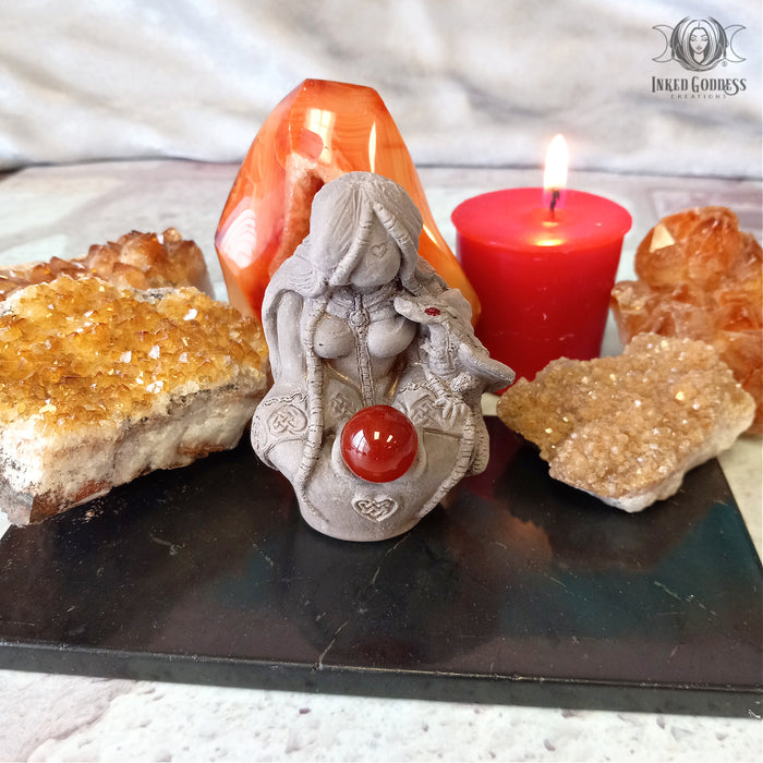 Tiamat Statue - Primordial Goddess of Creation- Inked Goddess Creations