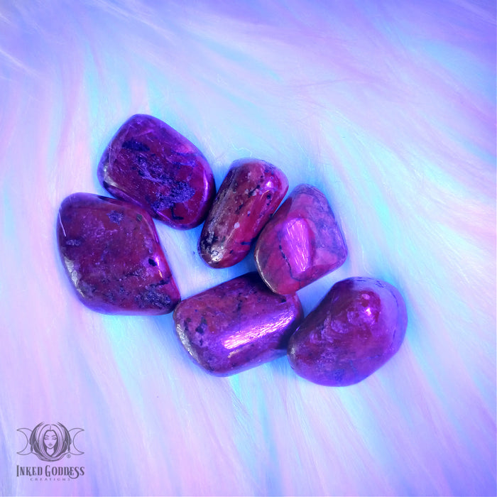Ruby Tumbled Gemstone- AAA Grade- for Passion- Inked Goddess Creations