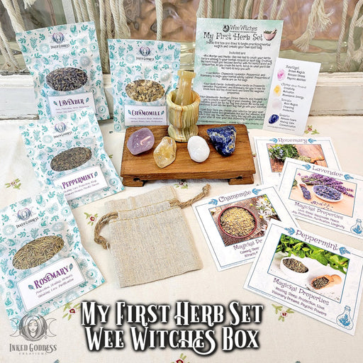 My First Herb Set Wee Witches Box- Inked Goddess Creations