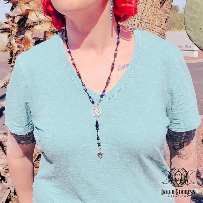 Spiritual Protection Witch's Beads- Handmade by Morgan, OOAK- Inked Goddess Creations