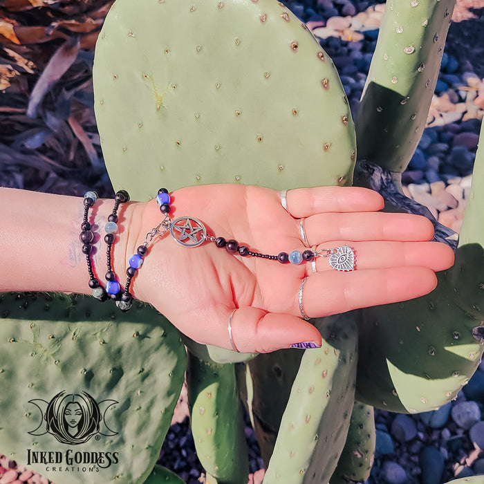 Spiritual Protection Witch's Beads- Handmade by Morgan, OOAK- Inked Goddess Creations