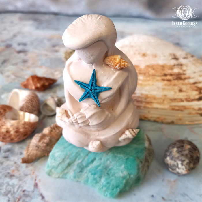 Yemaya Goddess Figurine- Mother Goddess of the Oceans- Inked Goddess Creations