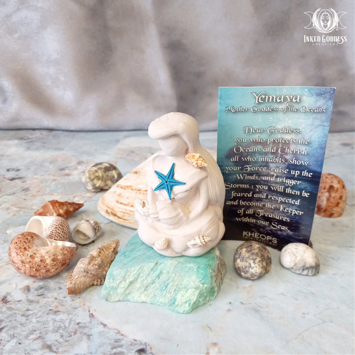 Yemaya Goddess Figurine- Mother Goddess of the Oceans- Inked Goddess Creations