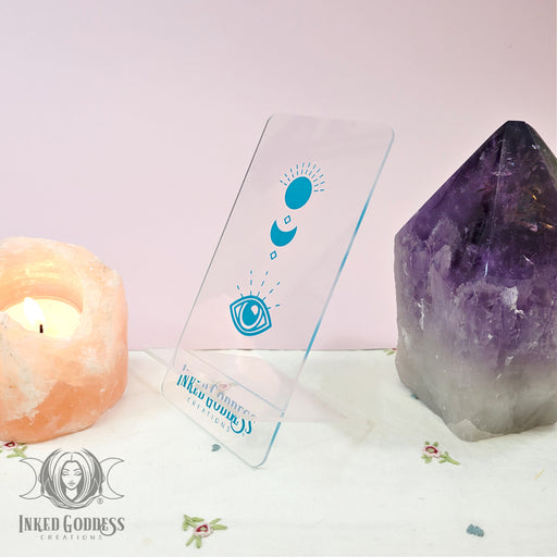 Acrylic Single Card or Cellphone Display for Your Altar- Inked Goddess Creations