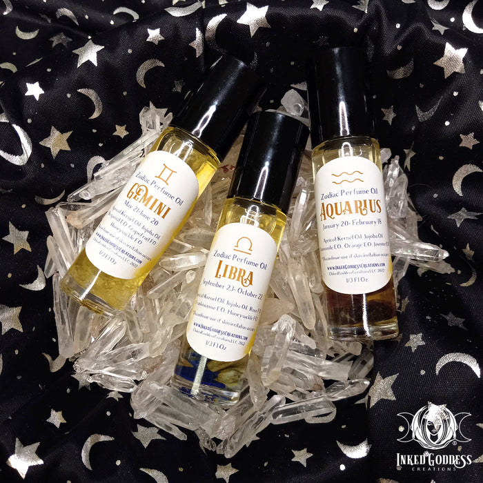 Zodiac Personal Power Oil for Astrological Magick- Inked Goddess Creations