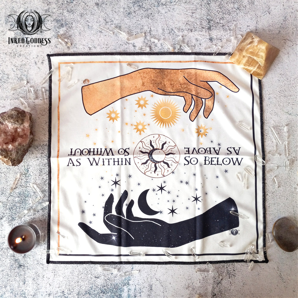 As Above, So Below Altar Cloth- Inked Goddess Creations Exclusive- Inked Goddess Creations