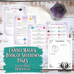 Candle Magick Book of Shadows Pages PDF Download- Inked Goddess Creations