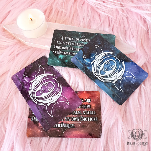 Positive Affirmation Wallet Card for On-the-Go Protection- Inked Goddess Creations