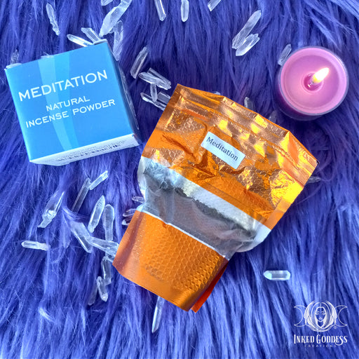 Meditation Powder Incense for Focus- Inked Goddess Creations