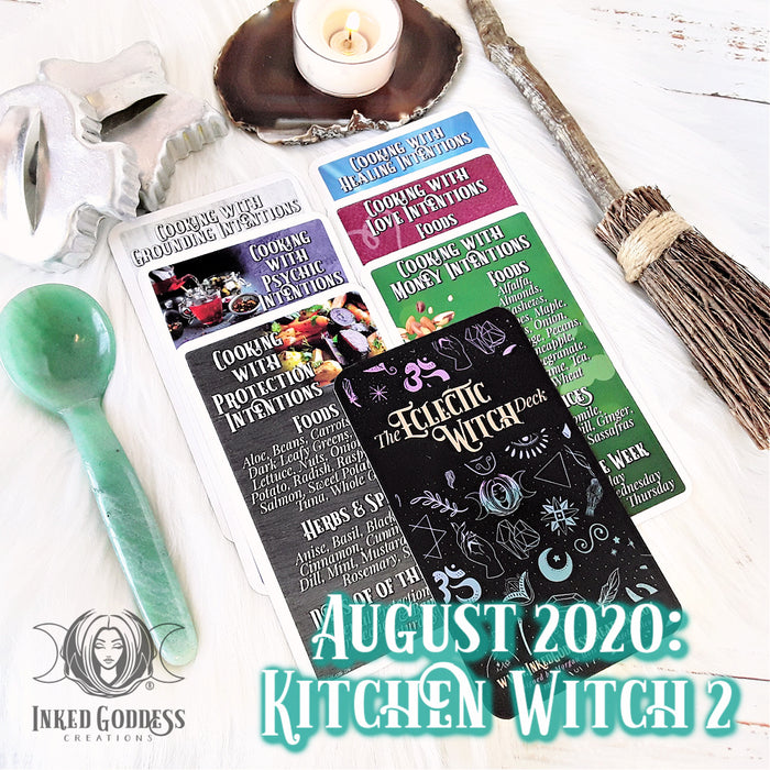 2020 July- December Edition- Past Eclectic Witch Card Deck Expansions- Inked Goddess Creations