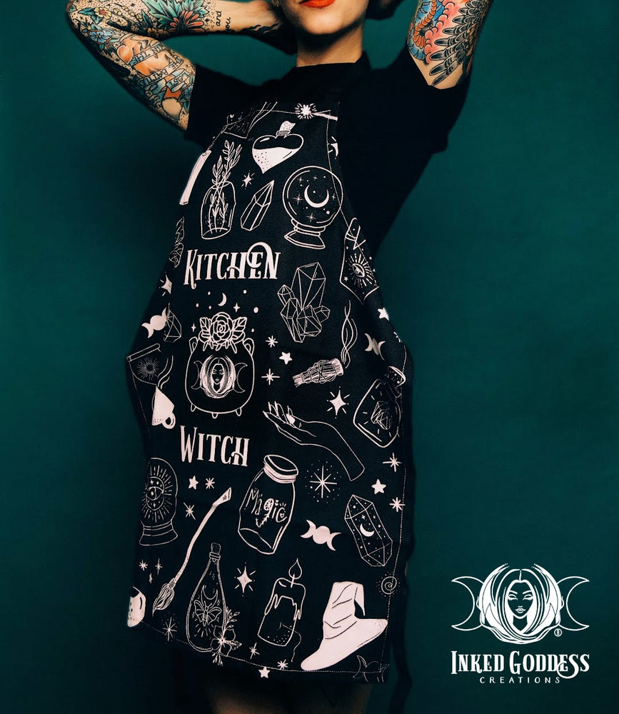 Kitchen Witch Apron- Inked Goddess Creations