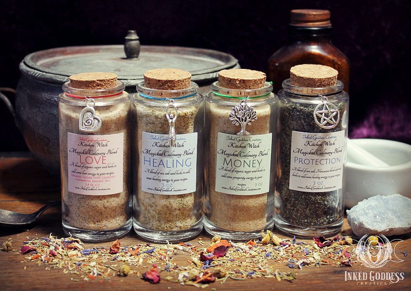 Kitchen Witch Magickal Culinary Blends- Inked Goddess Creations