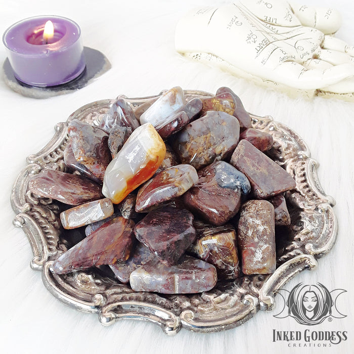 Pietersite Tumbled Gemstone for Storm Magick- Inked Goddess Creations