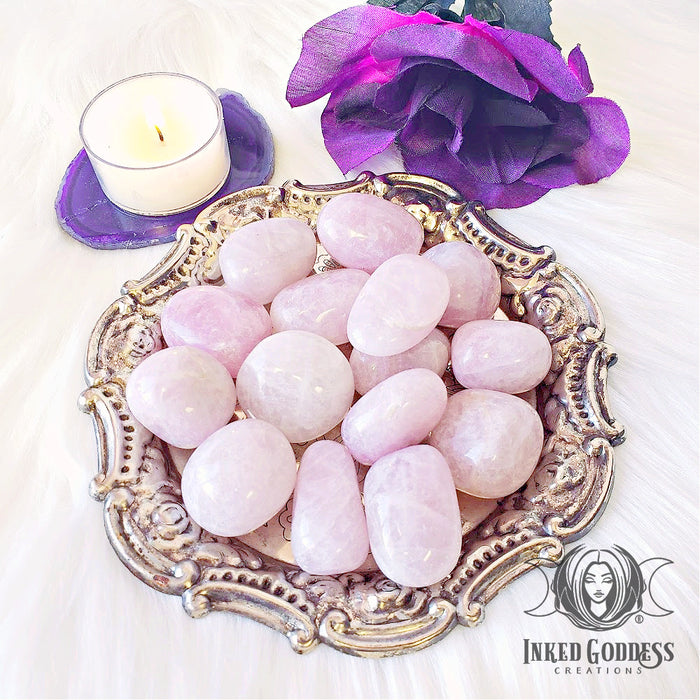 Lavender Quartz Tumbled Gemstone for Encouraging Joy- Inked Goddess Creations