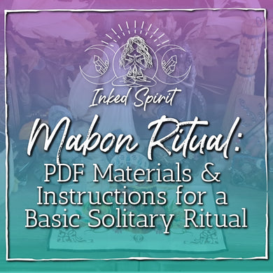 Mabon Solitary Ritual: Materials & Instructions PDF- Inked Goddess Creations