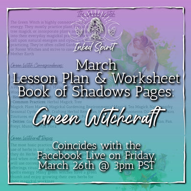 March 2021's Air Magick Book of Shadows Pages - Inked Goddess Creations