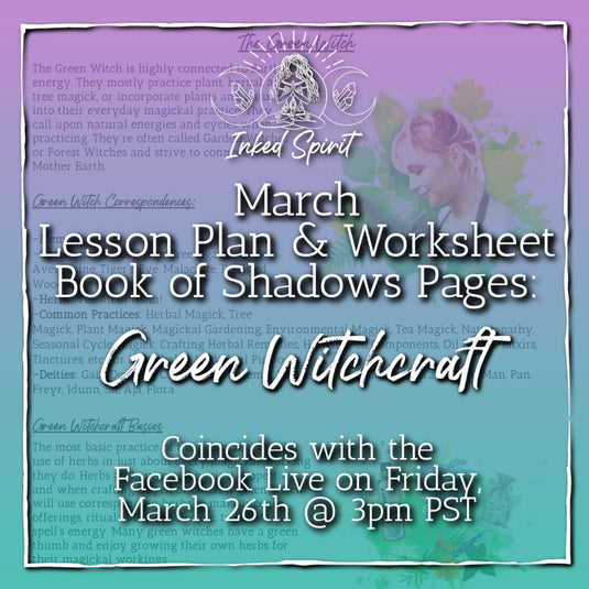 March 2021's Air Magick Book of Shadows Pages - Inked Goddess Creations