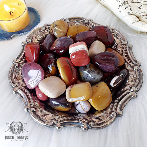 Mookaite Tumbled Gemstone for Peaceful Energy- Inked Goddess Creations