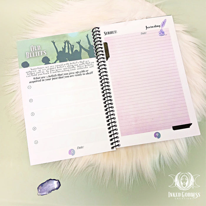 A Warrior's Journey Workbook & Journal for Personal Transformation- Inked Goddess Creations