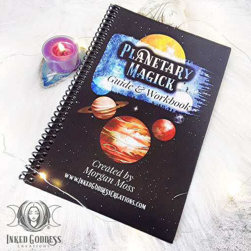 Planetary Magick Guide & Workbook for Connecting to the Planets- Inked Goddess Creations