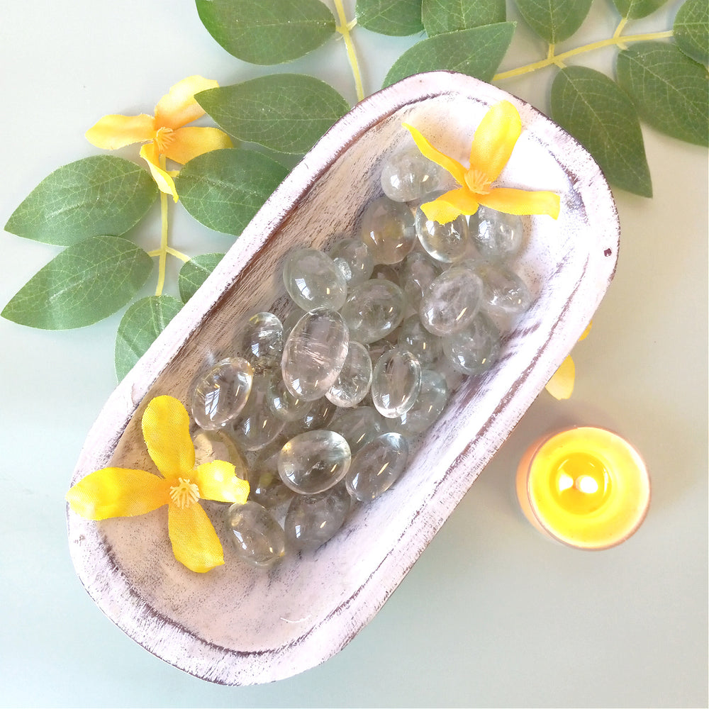 Prasiolite Tumbled Gemstone for Receiving Love- Inked Goddess Creations