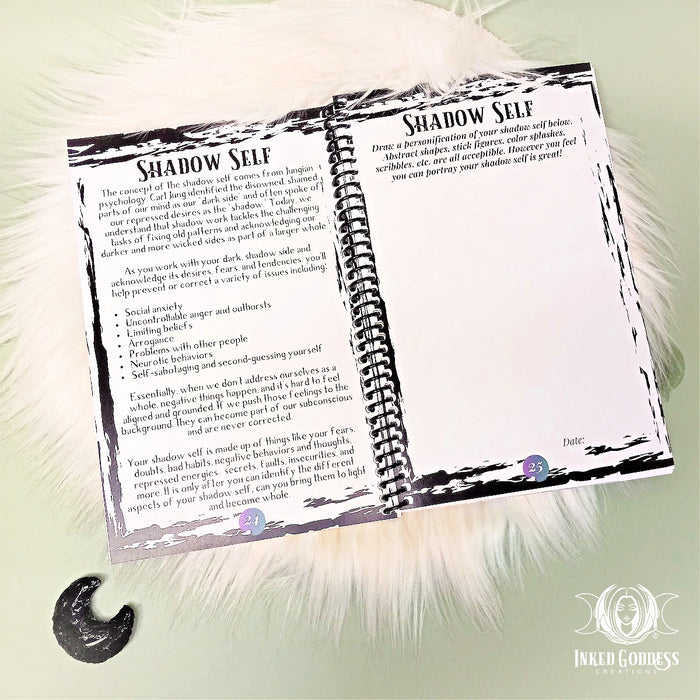 A Warrior's Journey Workbook & Journal for Personal Transformation- Inked Goddess Creations