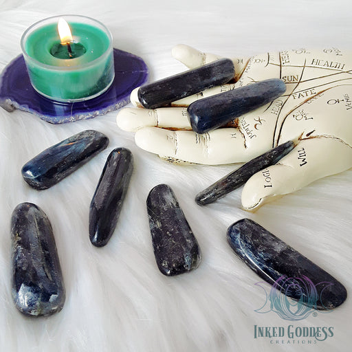 Blue/Green Kyanite Wand for Balance- Inked Goddess Creations